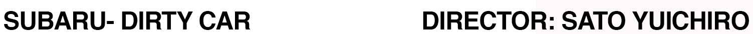 SUBARU- DIRTY CAR